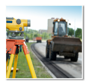 surveyor equipment on a construction site